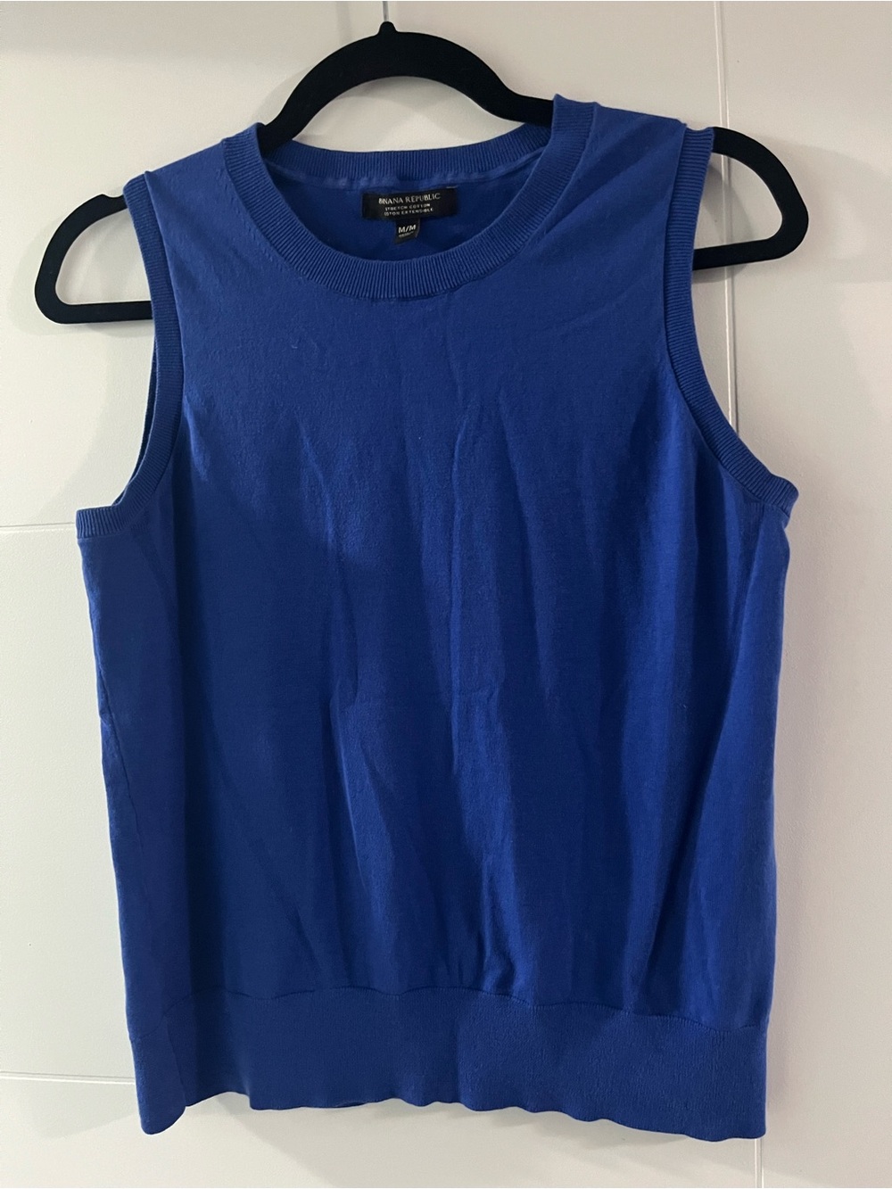 Banana Republic Royal Blue Sleeveless Knit Tank